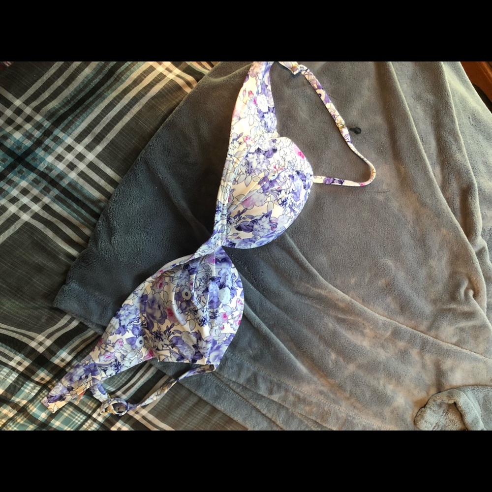 floral bikini top
